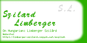 szilard limberger business card